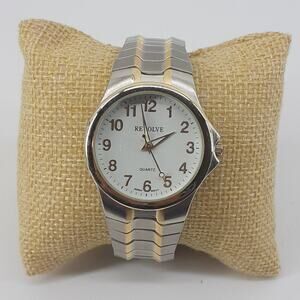 Revolve Quartz Men's Watch White Dial Japan Movt Wristwatch